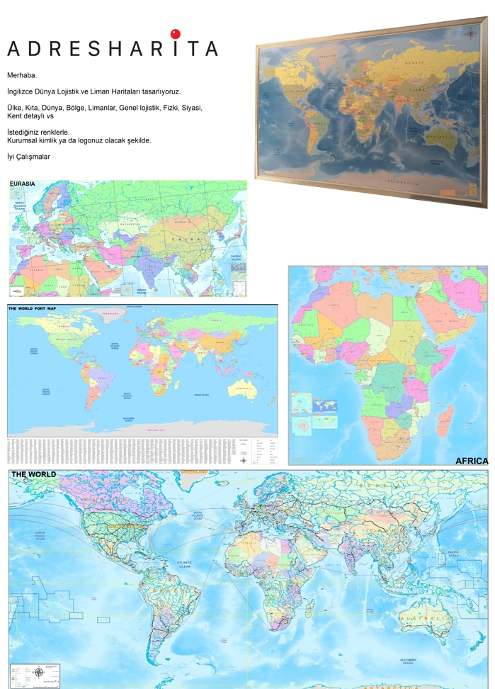 Dünya genel haritaları koleksiyonu